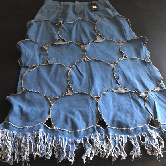 Super cool circle denim skirt - Picture 3 of 7